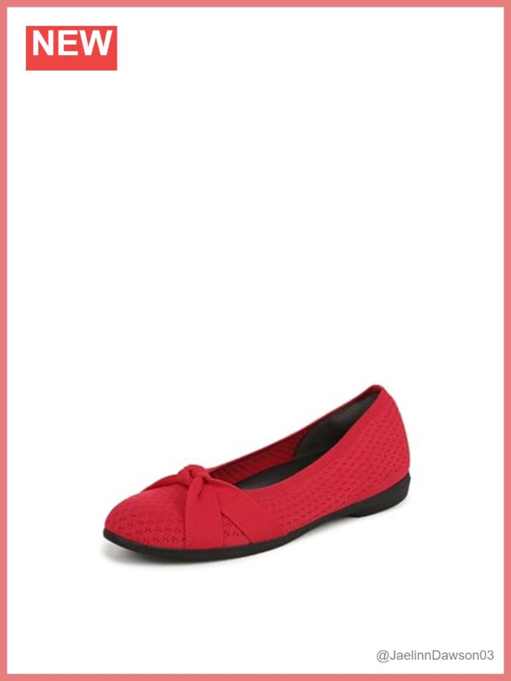Stretch Knit Slip-On Ballet Flats for Women, Machine Washable, Lightweight